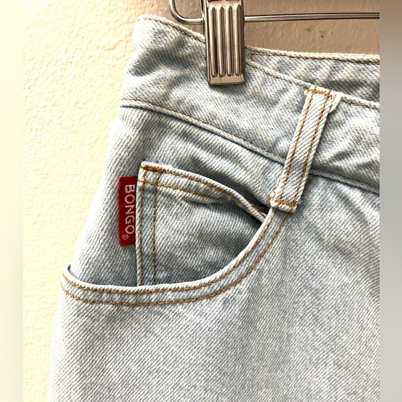 🎬BONGO🎬#VINTAGE 90s Light Blue Straight Leg Jean/Made in USA/ BONGO#🧡 - Picture 3 of 8